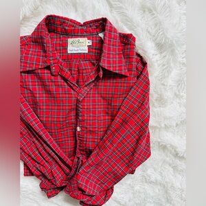 🏔️ LL Bean Scotch Plaid Shirt